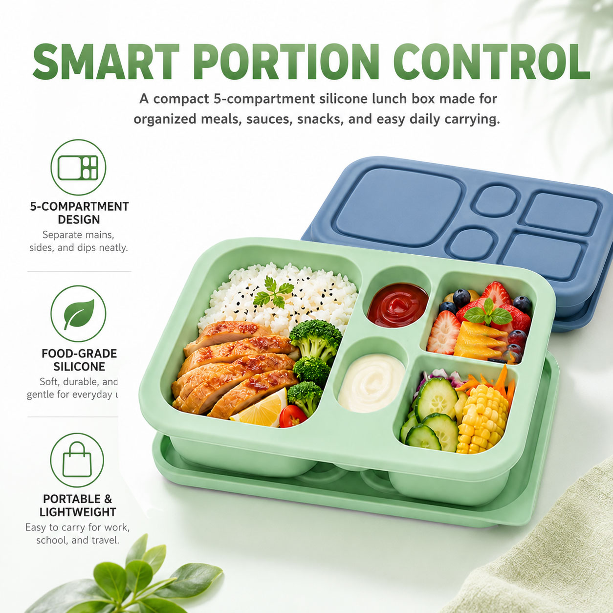 Портативный силиконовый ланч-б – обзор и цена Baby Food Plan